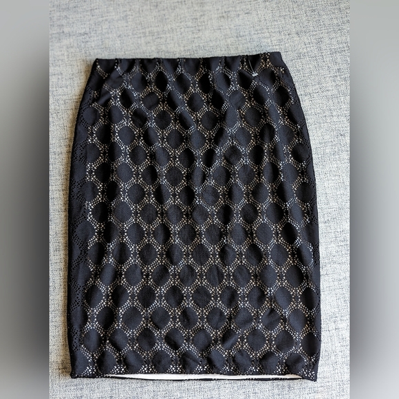 Vince Camuto Lace Overlay Pencil Skirt - Picture 1 of 5